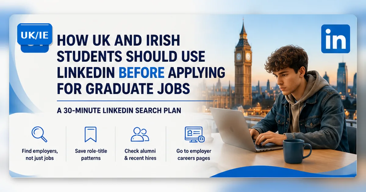How UK and Ireland Students Should Use LinkedIn Before Applying for Graduate Jobs