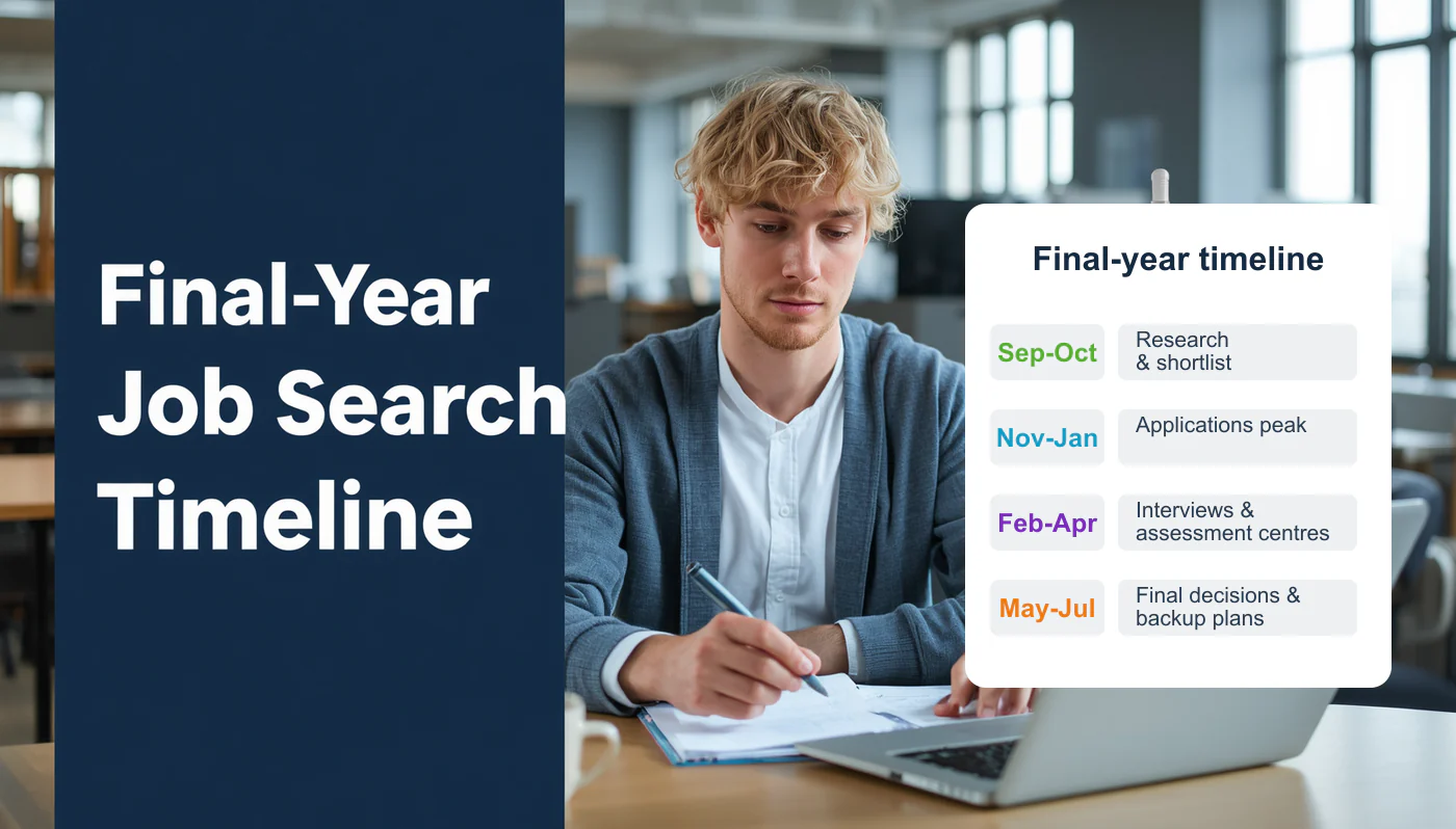 UK Final-Year Student Job Search Timeline: What to Do From September to Graduation